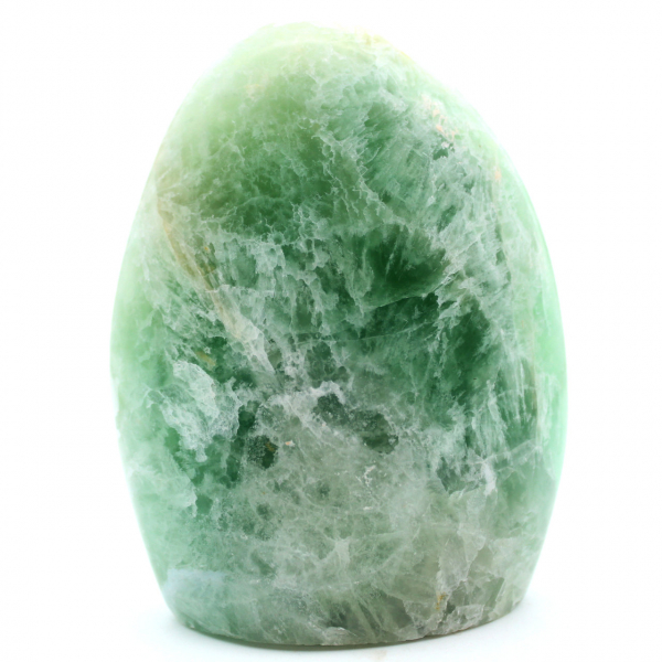 Pedra de fluorita verde polida