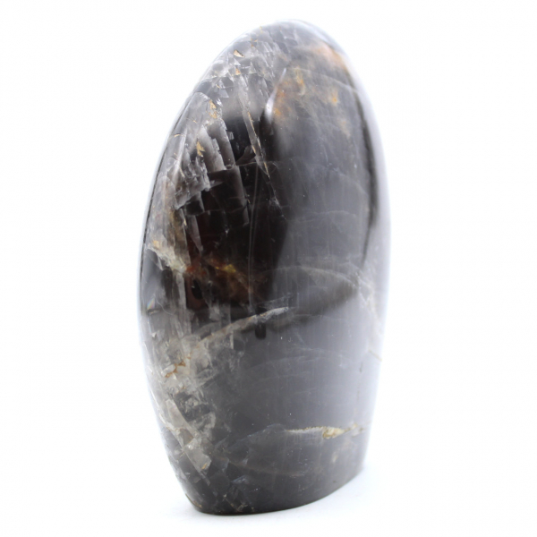 Pedra lunar preta de microline natural