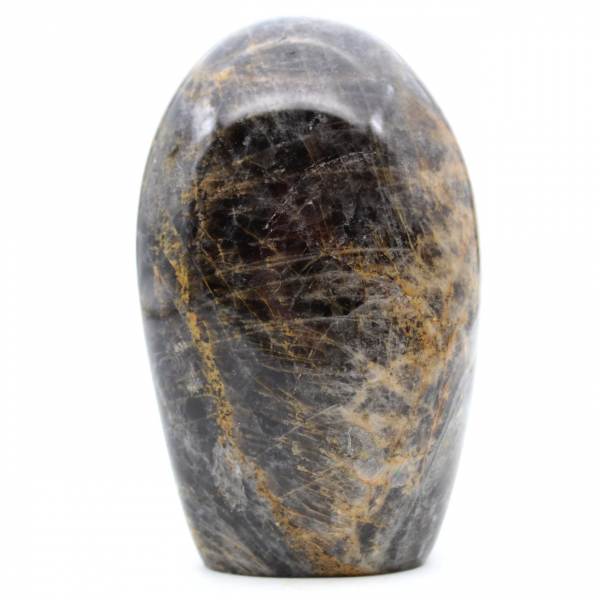 Pedra lunar preta de microline natural
