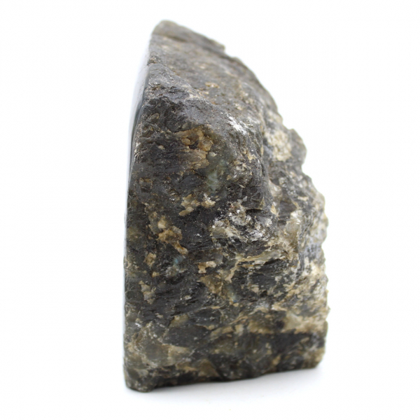 Pedra de labradorita com face polida natural