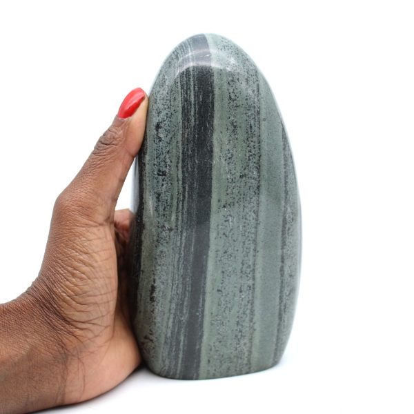Pedra ornamental estriada de jaspe verde de Madagascar