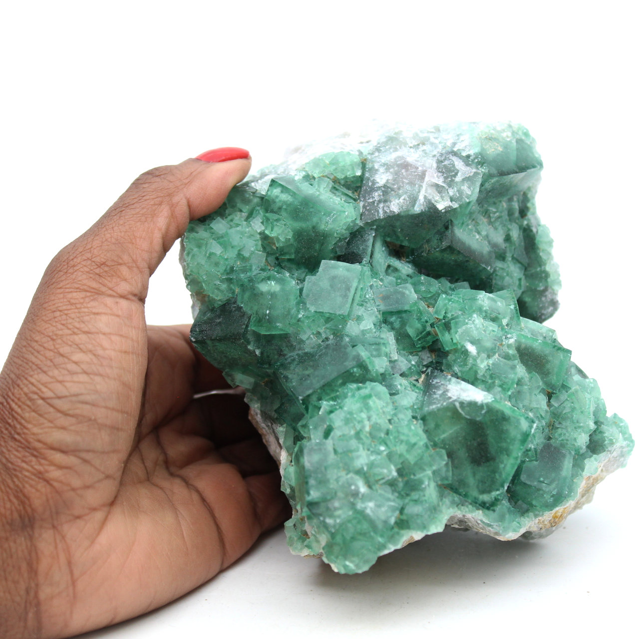 Fluorita verde natural cristalizada 1,5 quilo