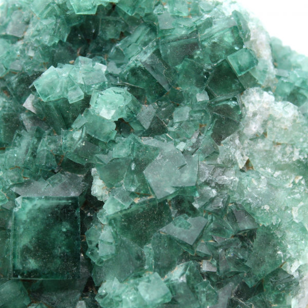 Cristalização de fluorita verde de Madagascar