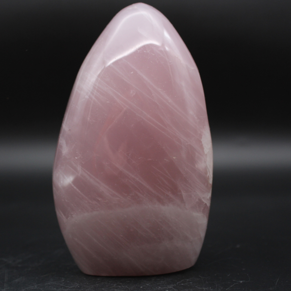 Pedra polida de quartzo rosa