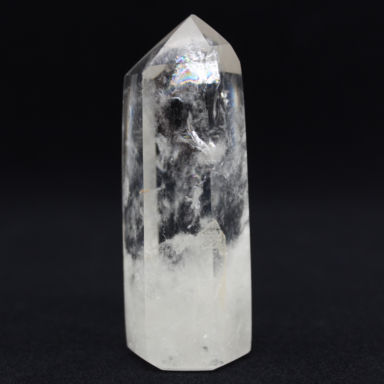 Prisma de cristal de rocha polido