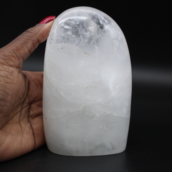 Pedra polida de cristal de rocha