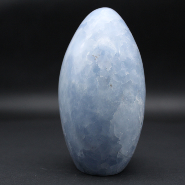 Pedra polida de calcita azul