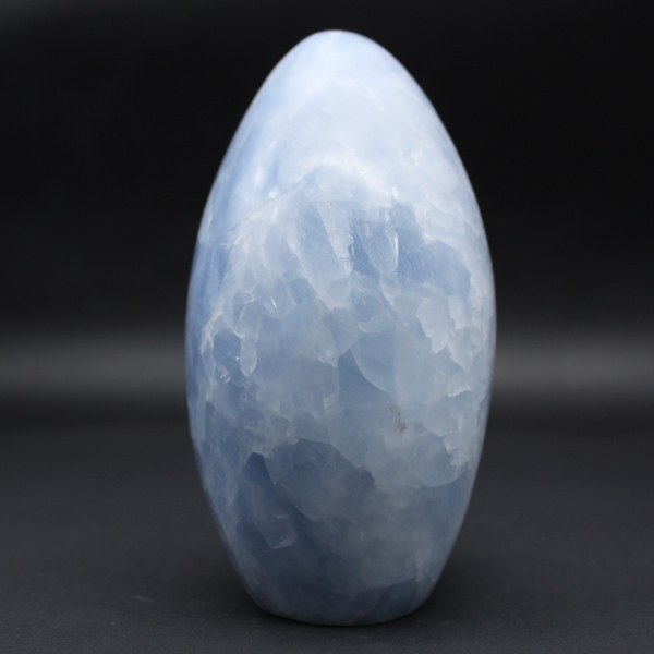Pedra polida de calcita azul