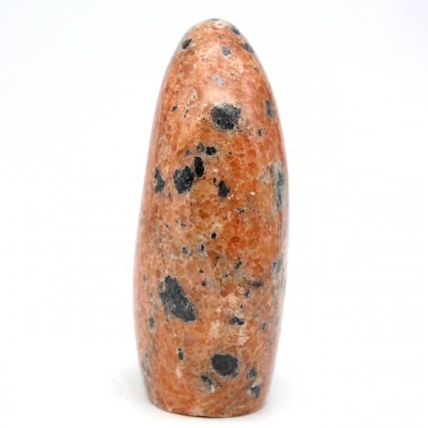 Pedra de calcita laranja polida