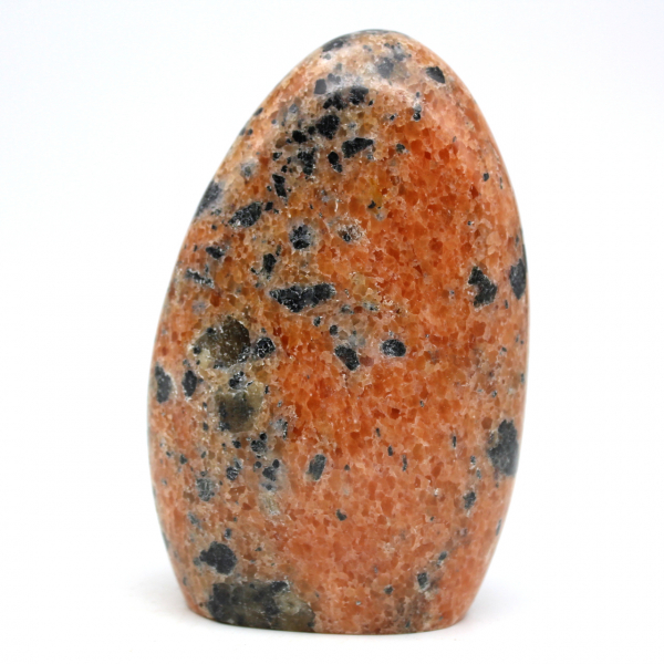 Pedra de calcita laranja polida