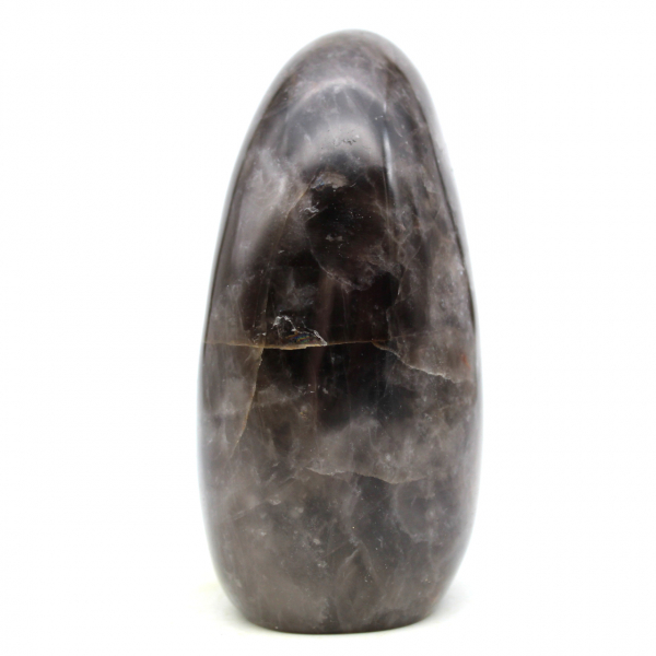 Pedra polida de quartzo fumê