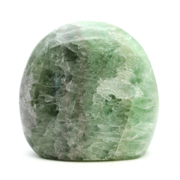 Forma livre polida com fluorita verde
