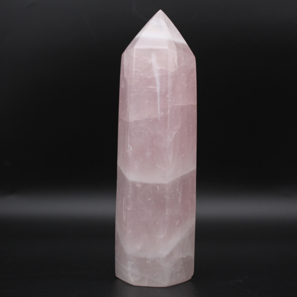 prisma de quartzo rosa