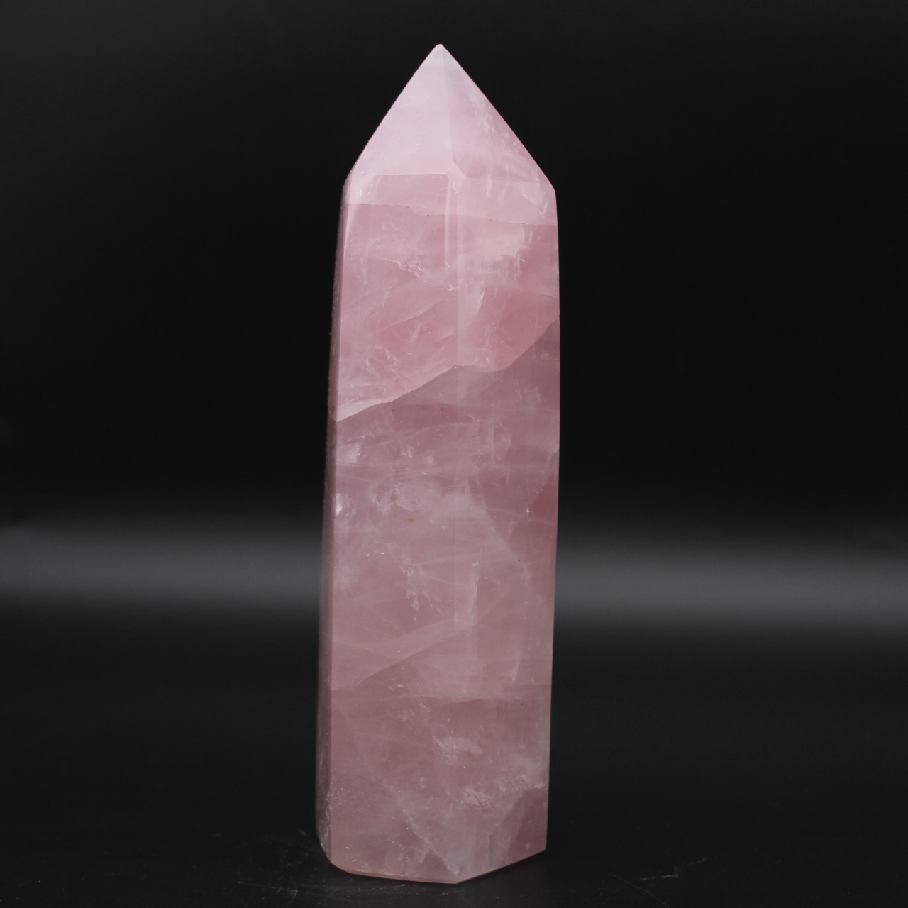 prisma de quartzo rosa