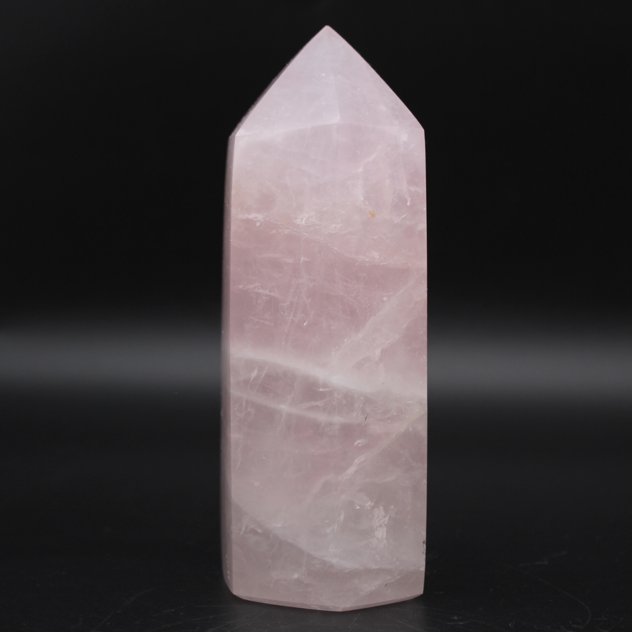 prisma de quartzo rosa