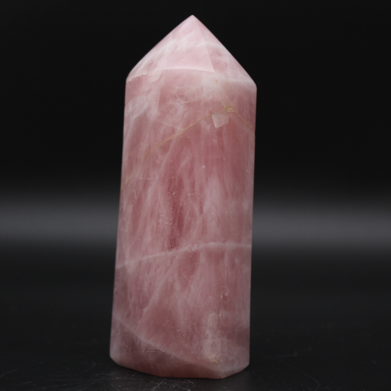 prisma de quartzo rosa