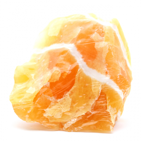 Rocha de calcita laranja