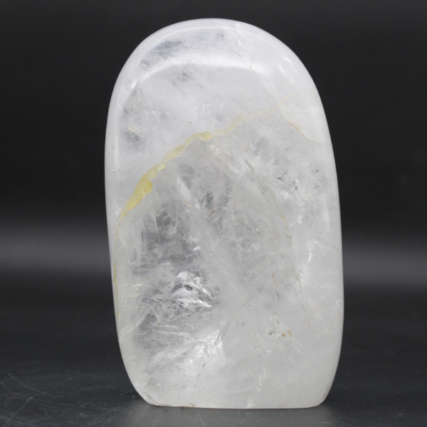Pedra decorativa em cristal de rocha polido