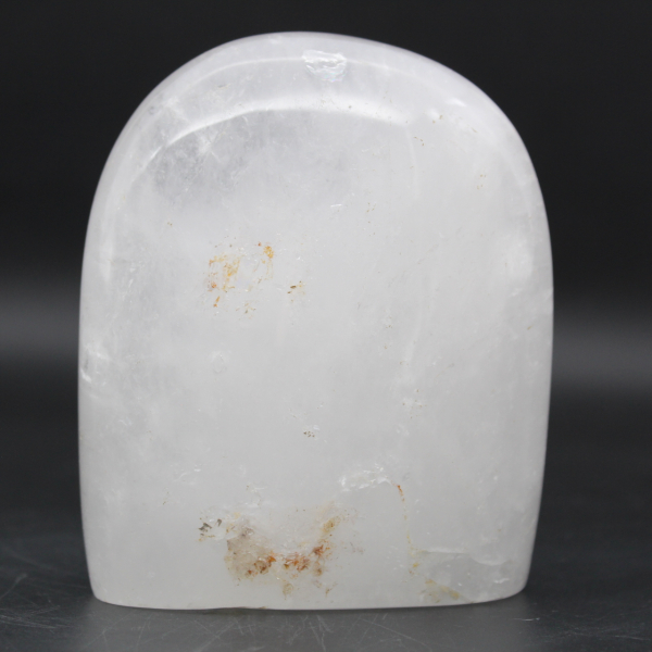 Pedra ornamental de cristal de rocha polida de madagascar