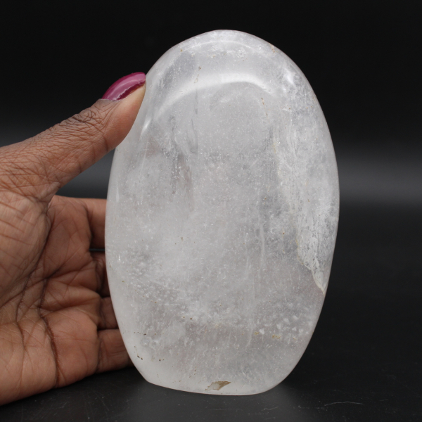 Pedra de cristal de rocha polida de madagascar