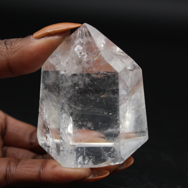 Cristal de rocha prisma de quartzo