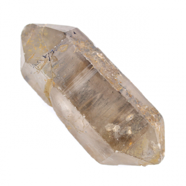 Cristal de quartzo fumê biterminado