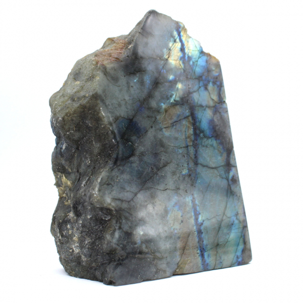 Pedra natural de labradorite com um lado polido