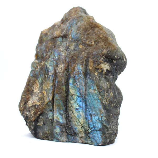 Pedra natural de labradorite com um lado polido