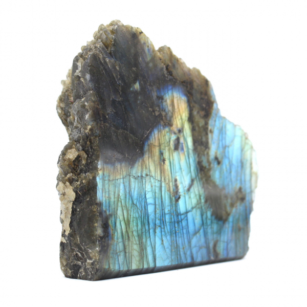 Labradorite decorativa natural meio crua