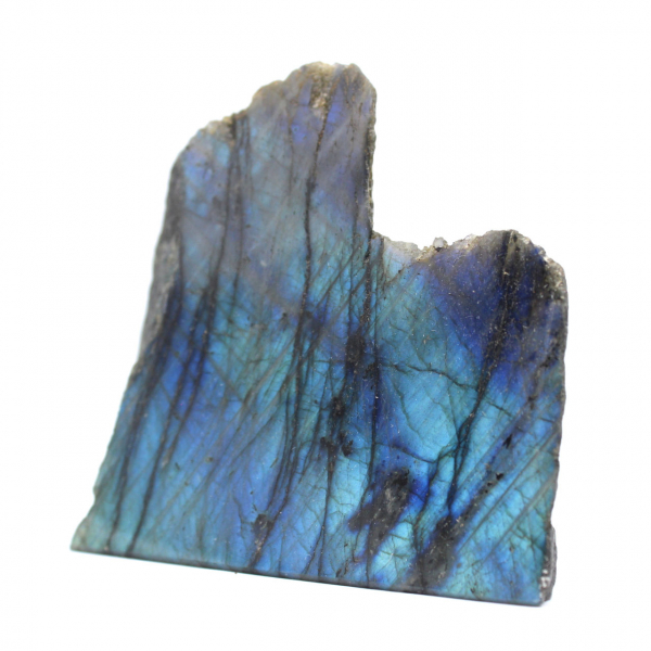 Labradorite decorativa com um lado polido