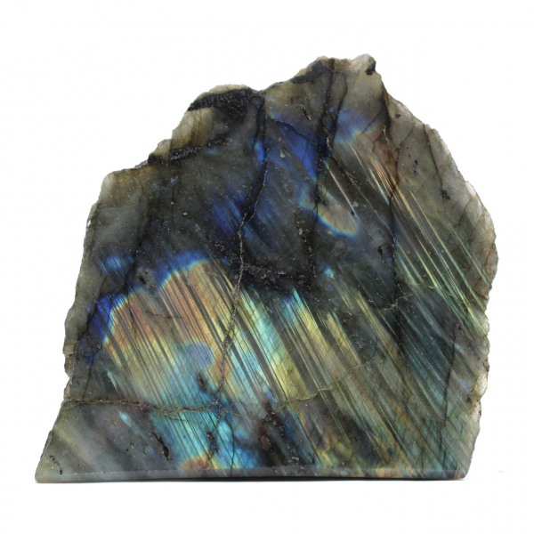 Labradorite polida de um lado de Madagáscar