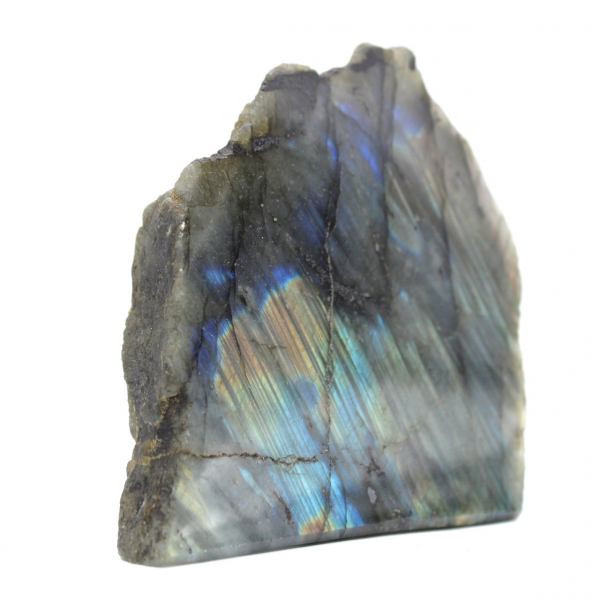 Labradorite polida de um lado de Madagáscar