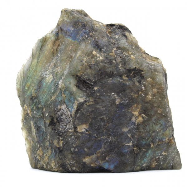 Labradorite polida de um lado de Madagáscar