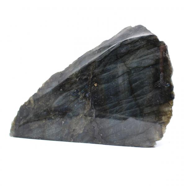 Rocha labradorite polida unilateralmente