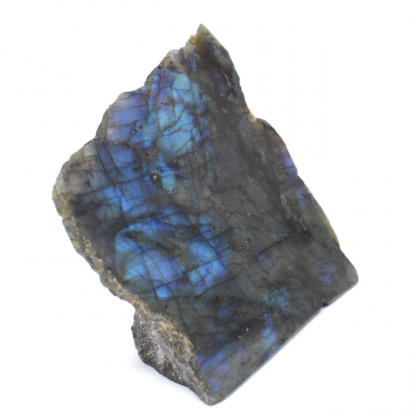 Labradorite polida de um lado colecionável