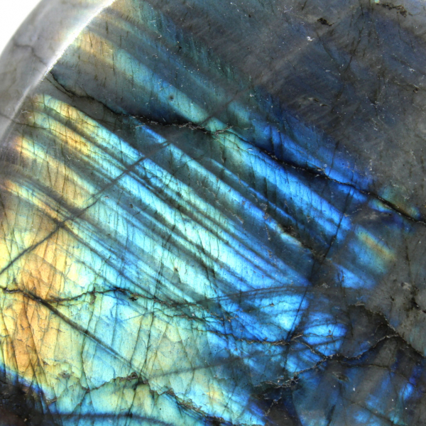 Labradorite polida polida de Madagáscar