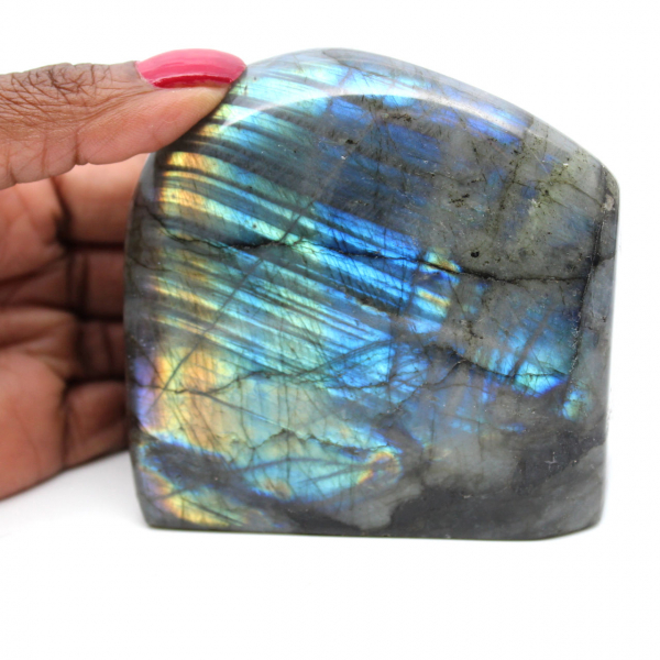 Labradorite polida polida de Madagáscar