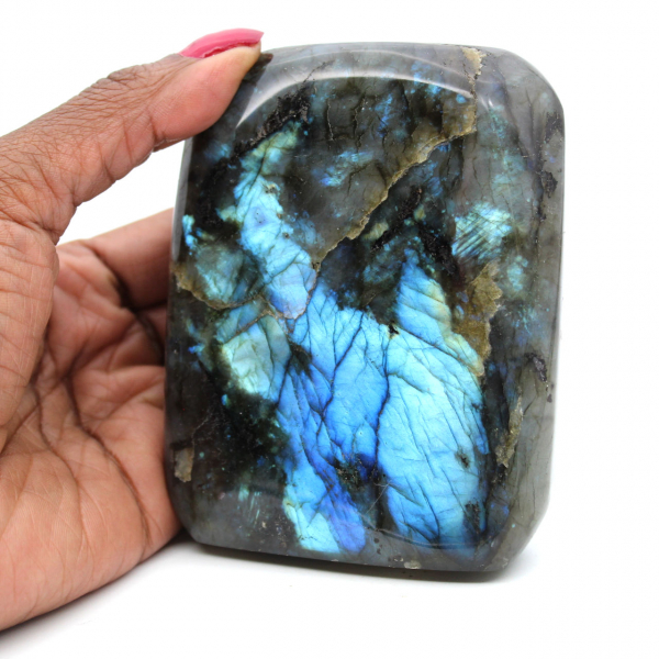 Pedra labradorite natural polida