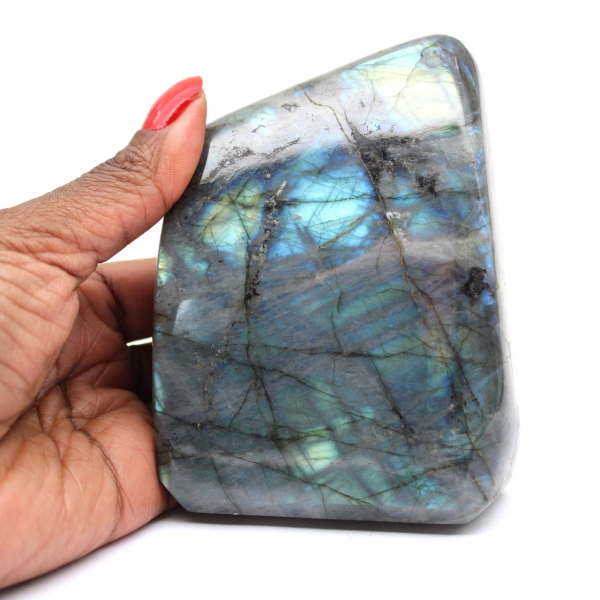 Labradorite polida em formato polido