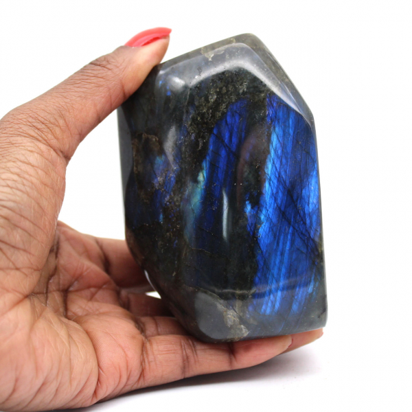 Pedra labradorite polida de forma livre