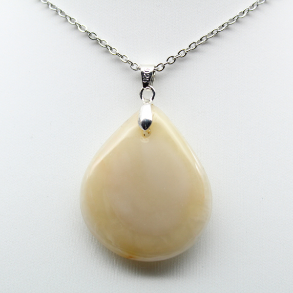 Pingente de gota de jaspe imperial