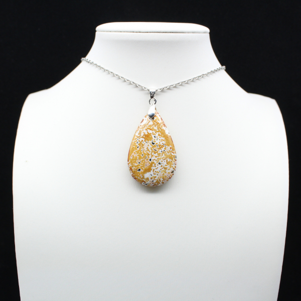 Pingente de gota de jaspe imperial
