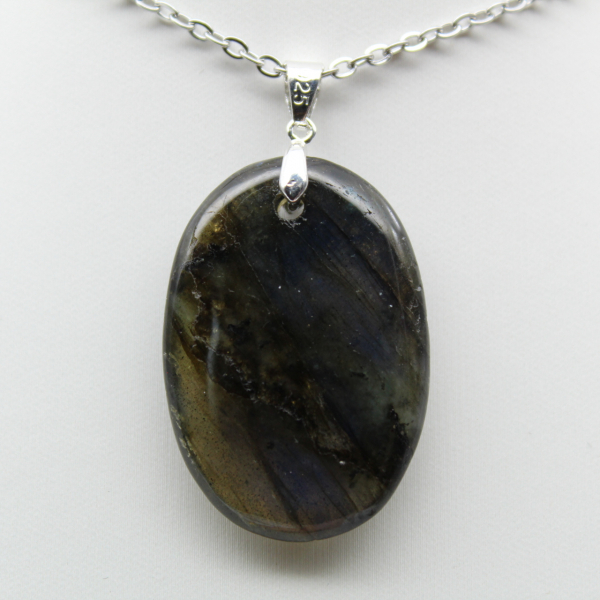 Pendente Oval Labradorita