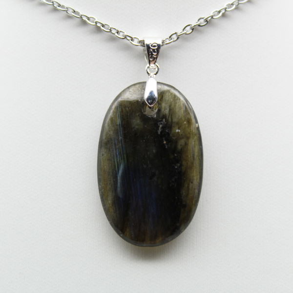 Pendente Oval Labradorita