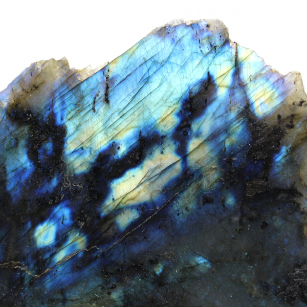 Labradorite polida unilateralmente, item de colecionador