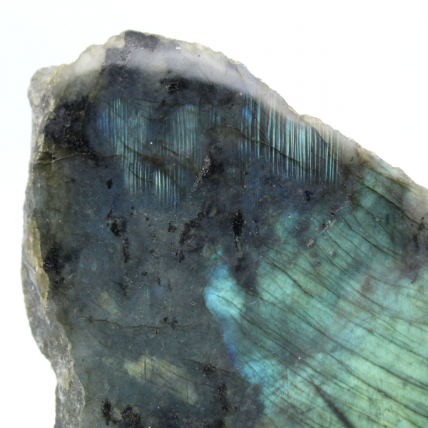 Rocha polida de labradorite unilateral