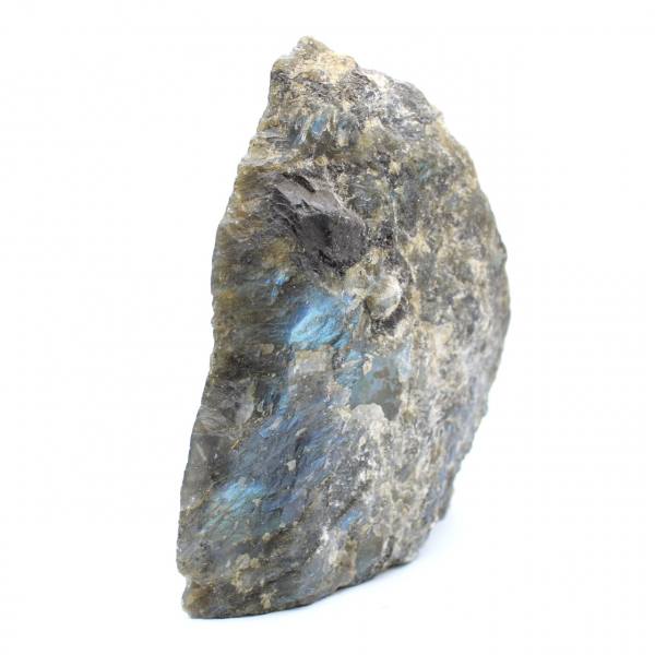 Labradorite natural polida de um lado