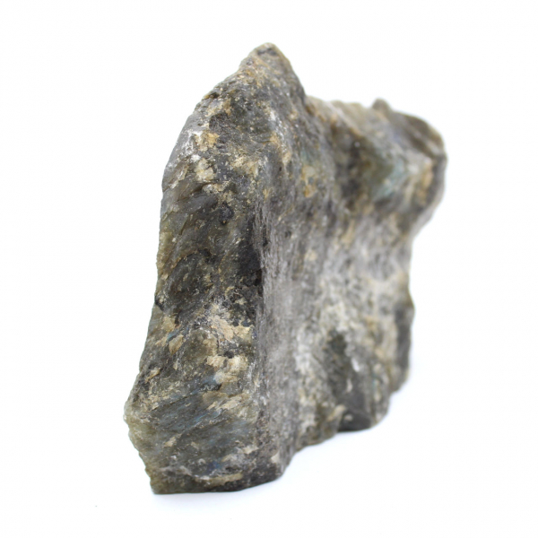 Labradorite ornamental polida de um lado