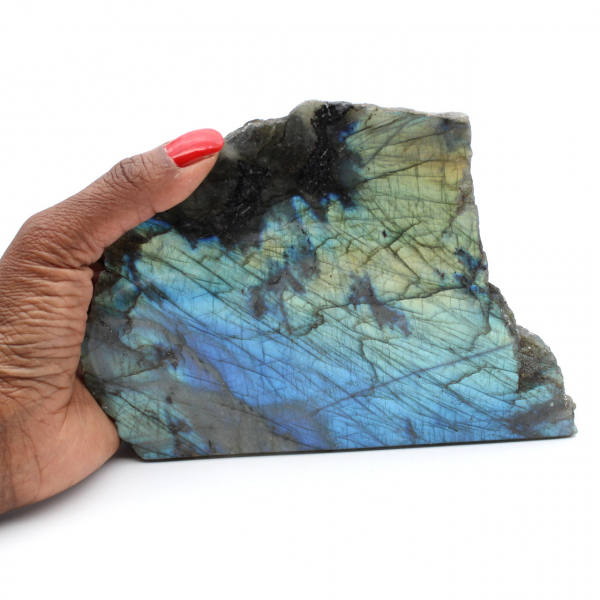 Labradorite polida unilateralmente, item de colecionador