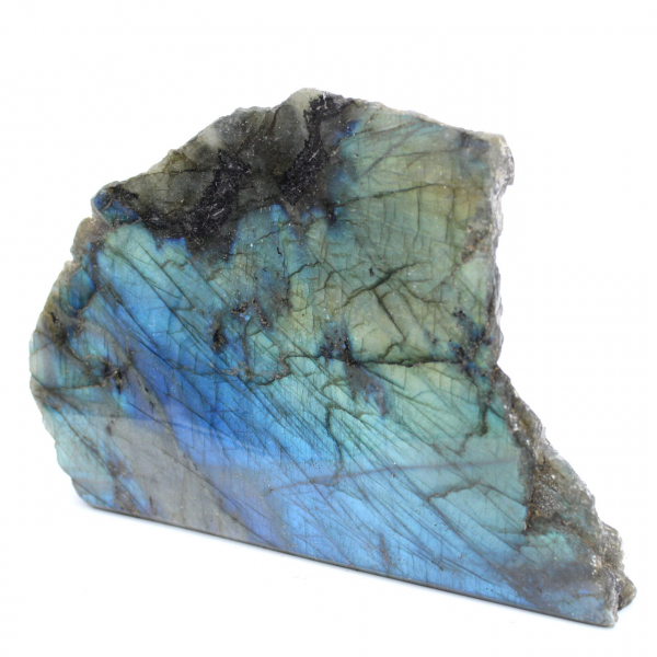 Labradorite polida unilateral de Madagáscar